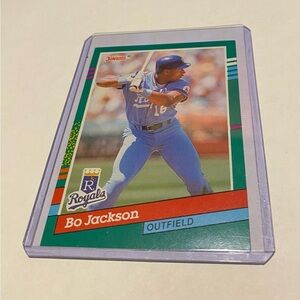 Bo Jackson 1991 Error Donruss Baseball Card # 632 (No dot after inc) Vintage